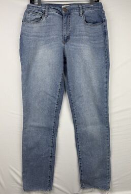 Oliver Logan Straight‎ Jeans Womens 29 Raw Hem Denim
